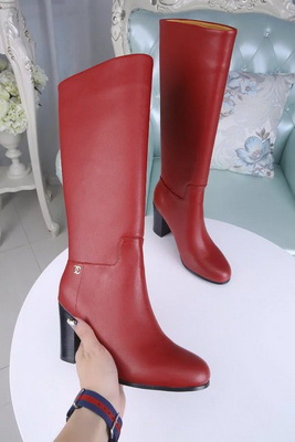 CHANEL Knee-high boots Lined with fur Women--023